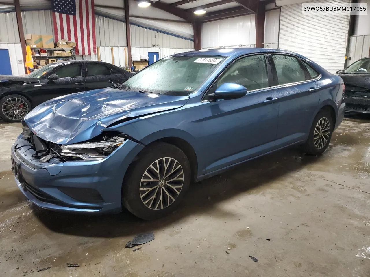 2021 Volkswagen Jetta S VIN: 3VWC57BU8MM017085 Lot: 71519594