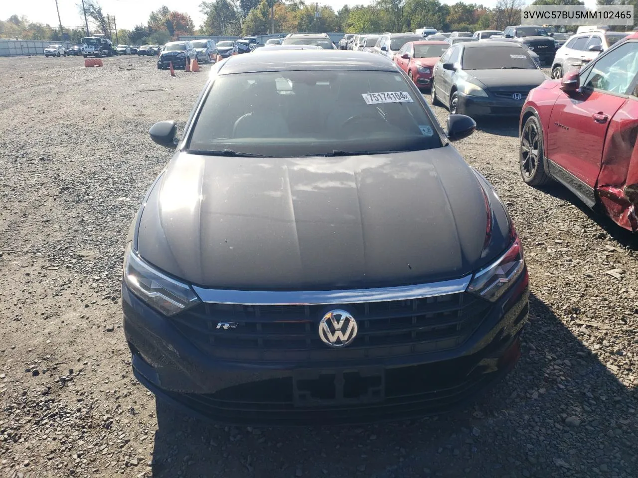 2021 Volkswagen Jetta S VIN: 3VWC57BU5MM102465 Lot: 75174104