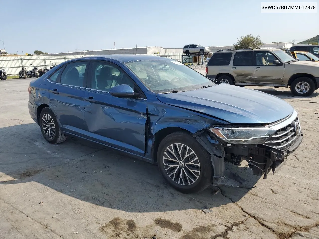 2021 Volkswagen Jetta S VIN: 3VWC57BU7MM012878 Lot: 75320454