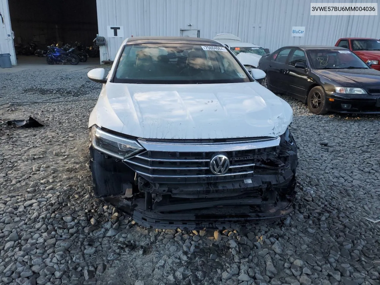 2021 Volkswagen Jetta Sel VIN: 3VWE57BU6MM004036 Lot: 75604064