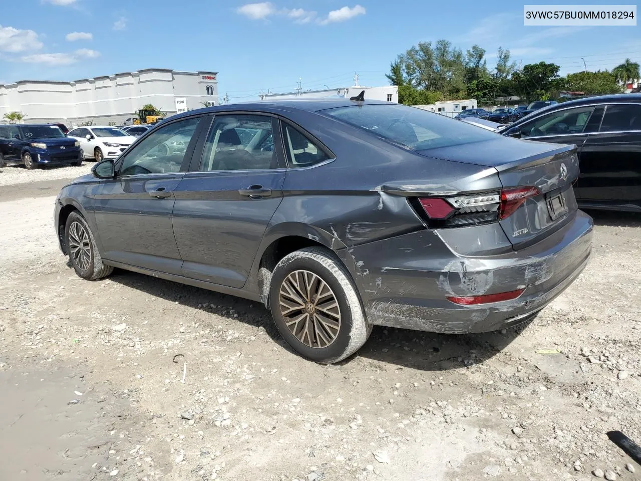 2021 Volkswagen Jetta S VIN: 3VWC57BU0MM018294 Lot: 76031364