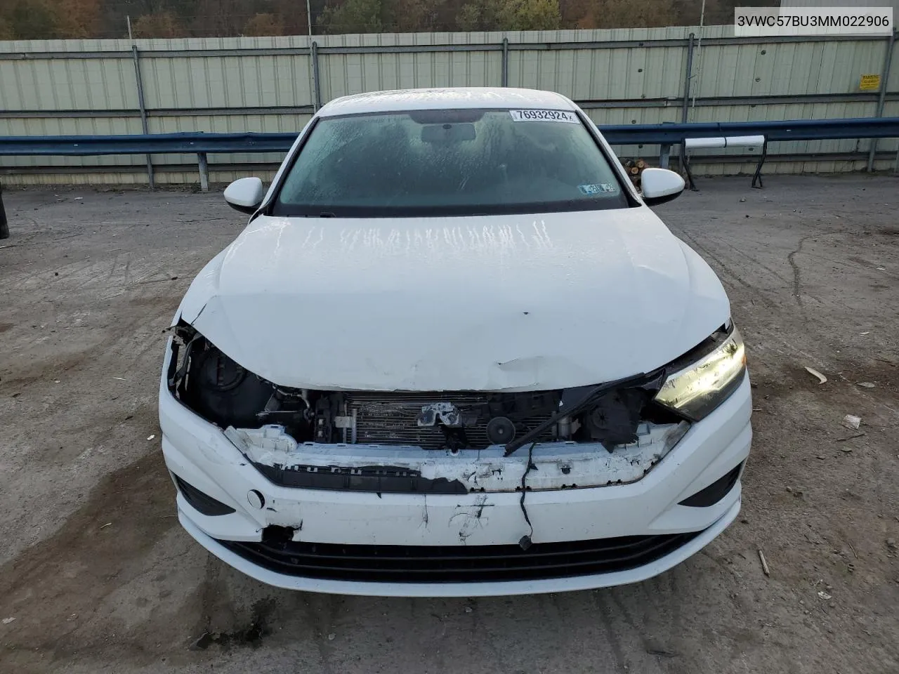 2021 Volkswagen Jetta S VIN: 3VWC57BU3MM022906 Lot: 76932924