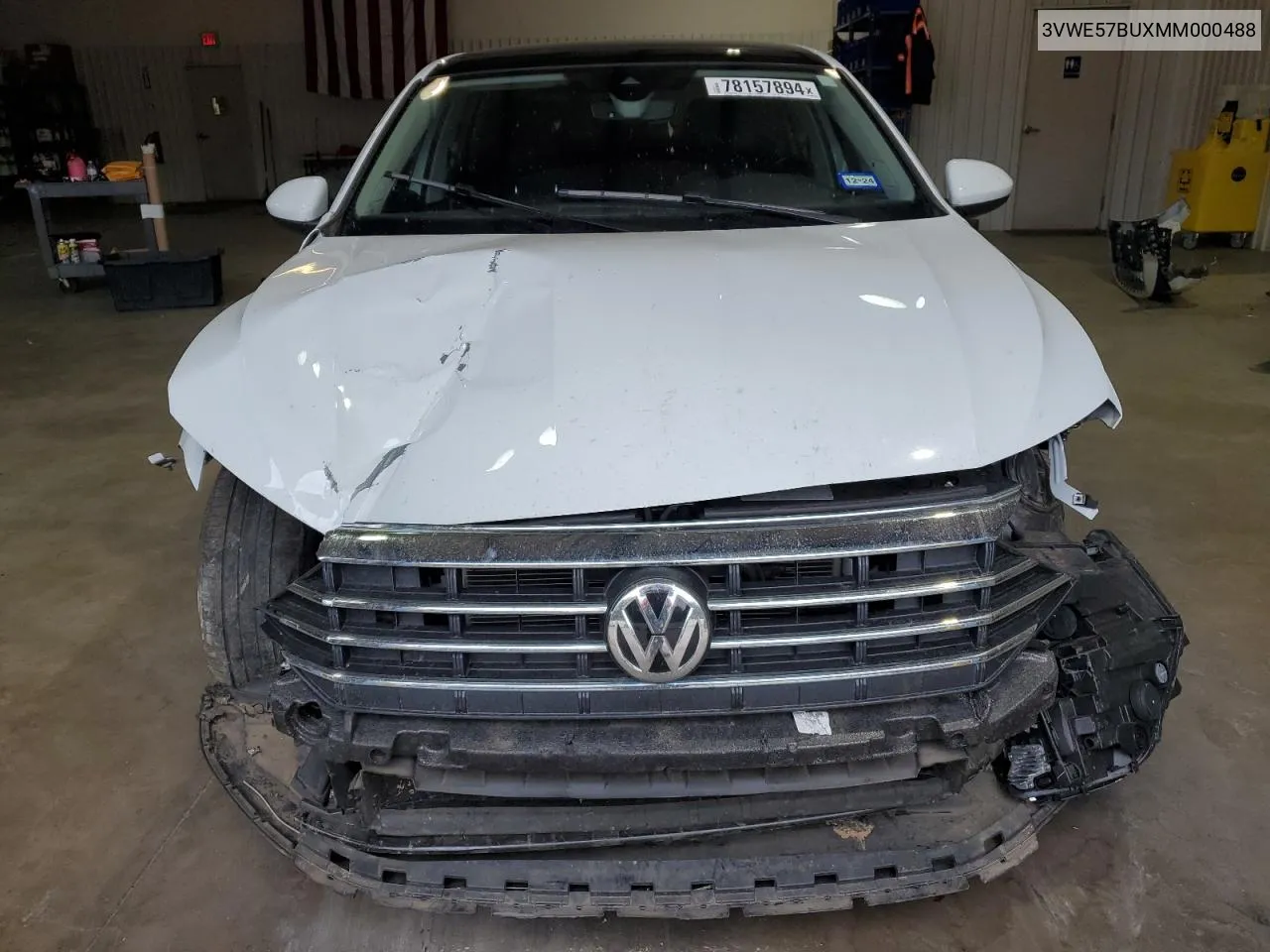 2021 Volkswagen Jetta Sel VIN: 3VWE57BUXMM000488 Lot: 78157894