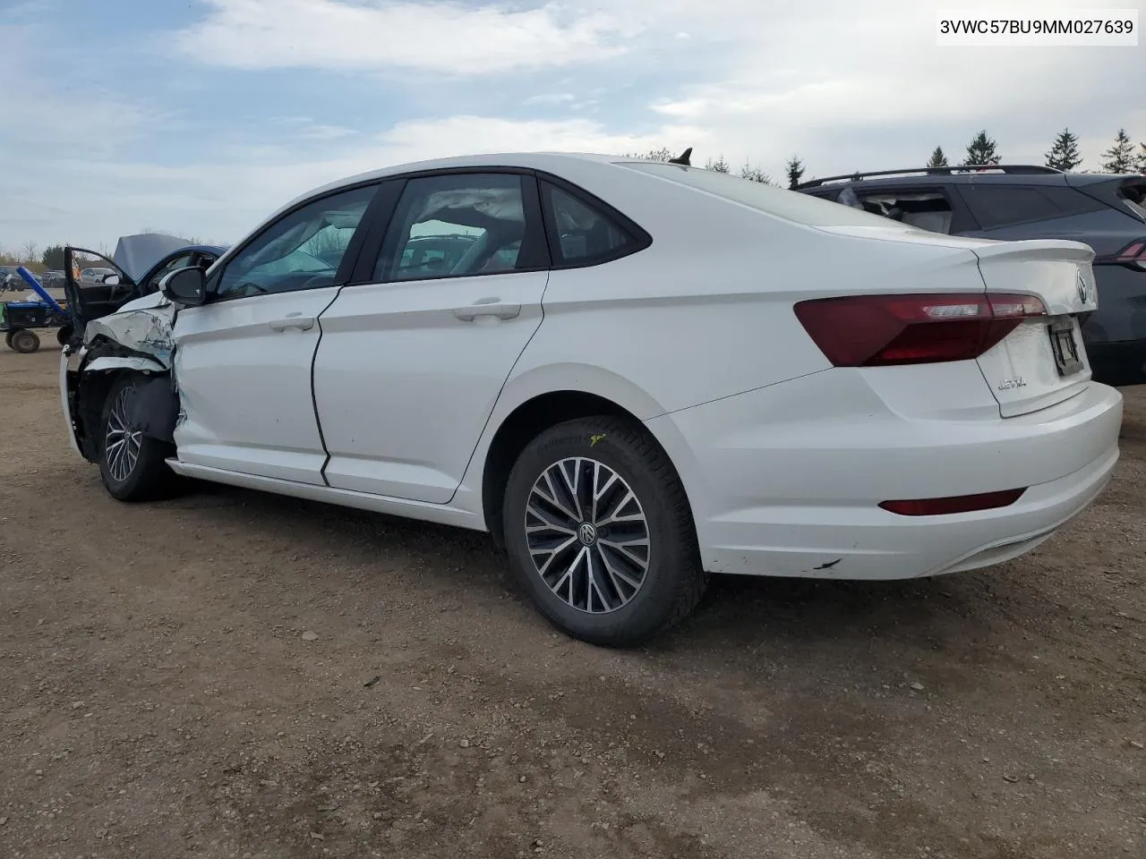 2021 Volkswagen Jetta S VIN: 3VWC57BU9MM027639 Lot: 78400484