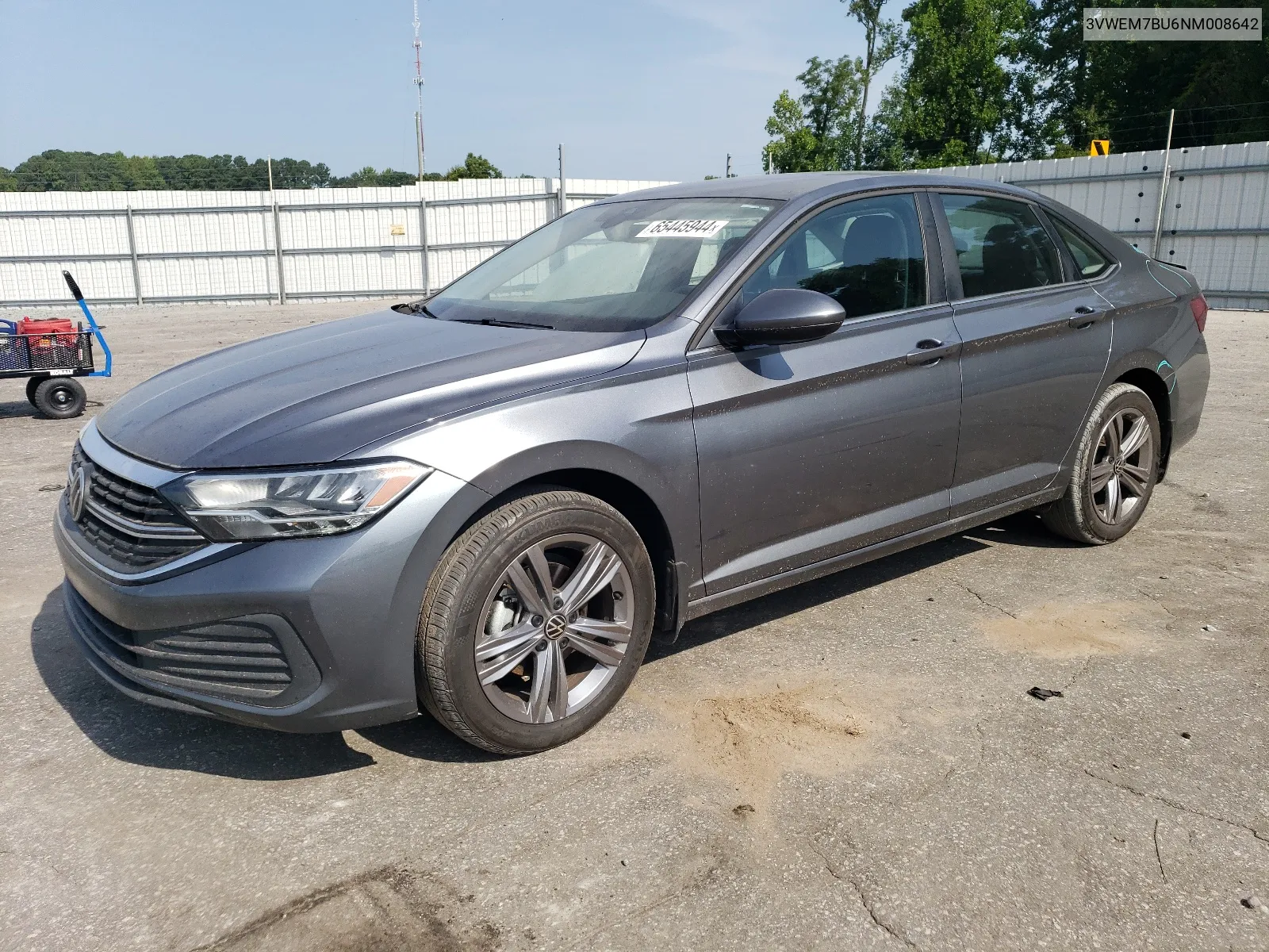 2022 Volkswagen Jetta Se VIN: 3VWEM7BU6NM008642 Lot: 65445944