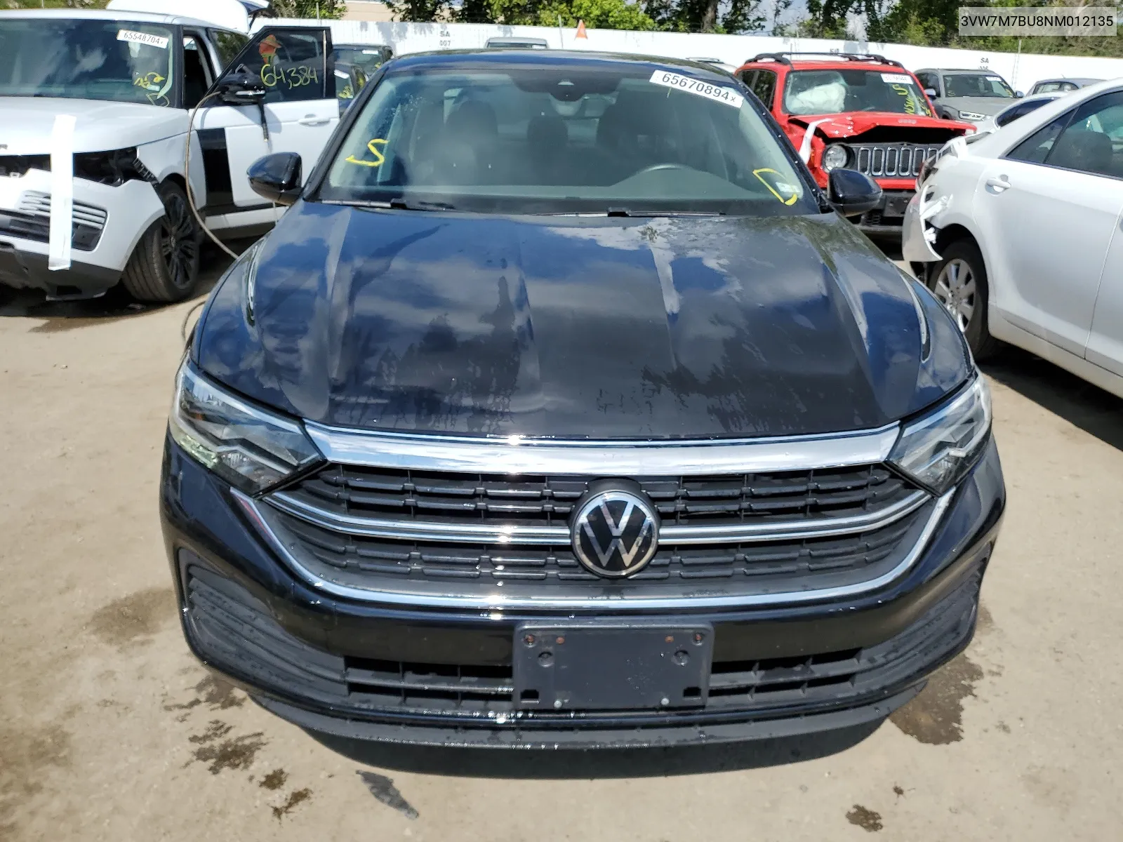 2022 Volkswagen Jetta Se VIN: 3VW7M7BU8NM012135 Lot: 65670894