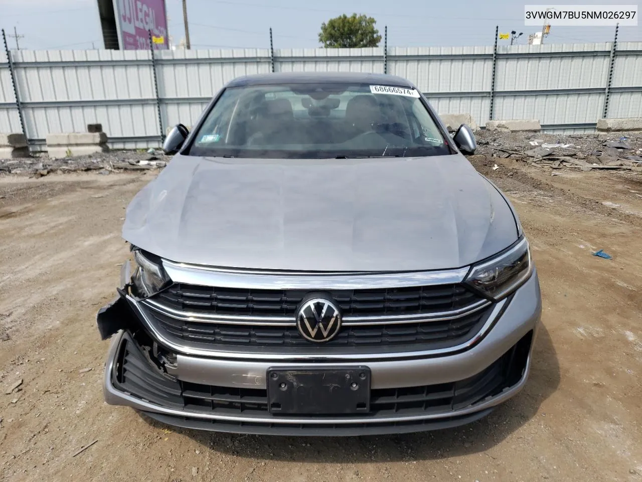 3VWGM7BU5NM026297 2022 Volkswagen Jetta Sel