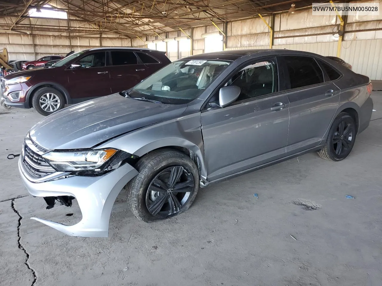 2022 Volkswagen Jetta Se VIN: 3VW7M7BU5NM005028 Lot: 71381294