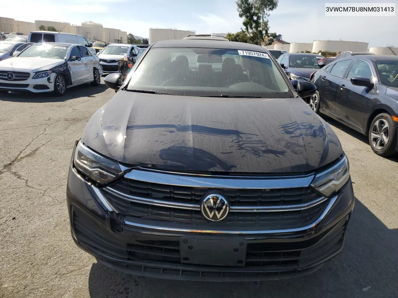 2022 Volkswagen Jetta S VIN: 3VWCM7BU8NM031413 Lot: 71957924