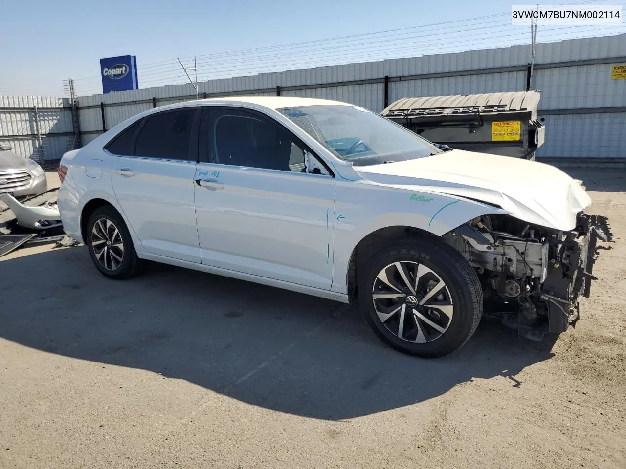 3VWCM7BU7NM002114 2022 Volkswagen Jetta S