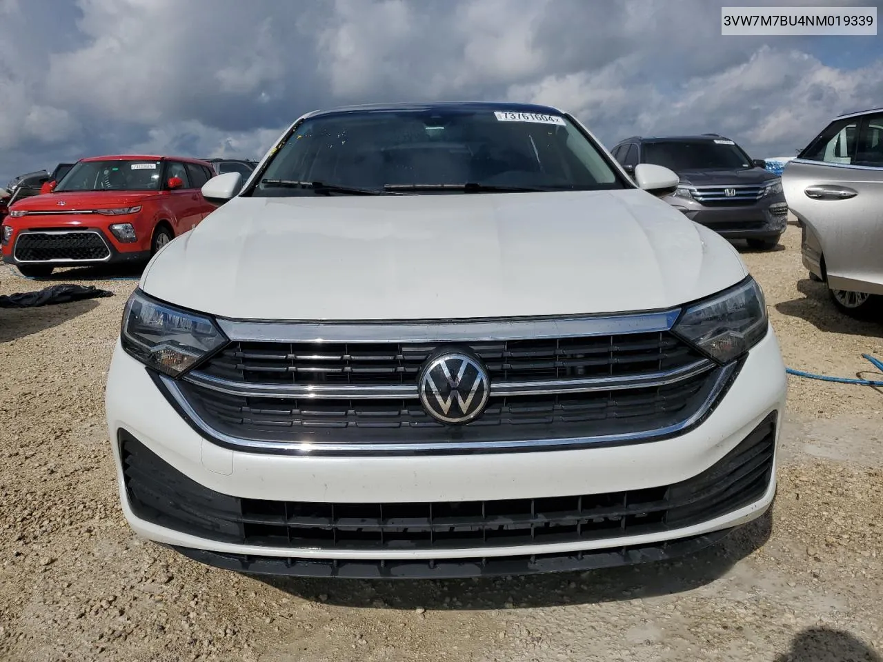 2022 Volkswagen Jetta Se VIN: 3VW7M7BU4NM019339 Lot: 73761604