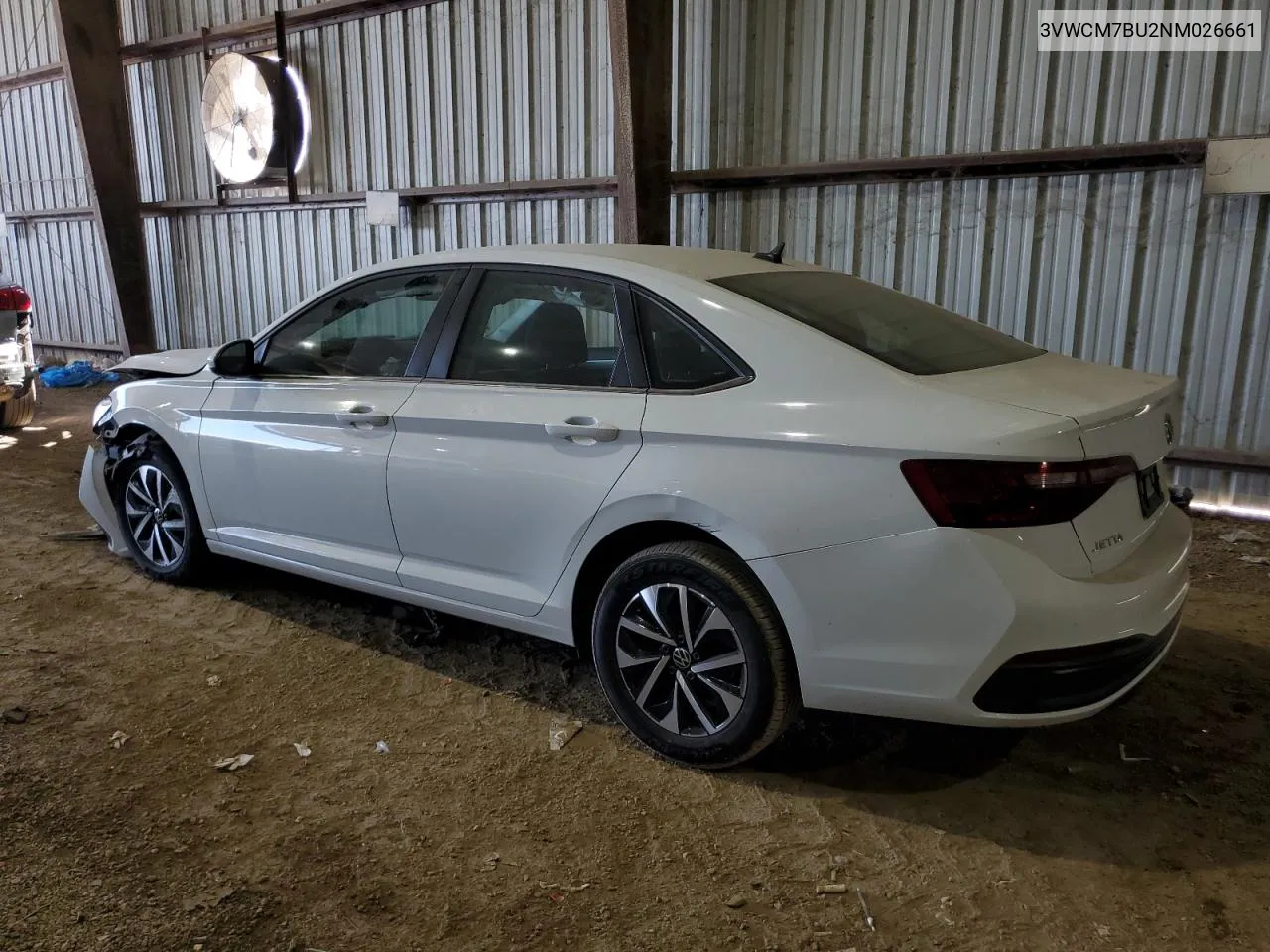 2022 Volkswagen Jetta S VIN: 3VWCM7BU2NM026661 Lot: 76630414