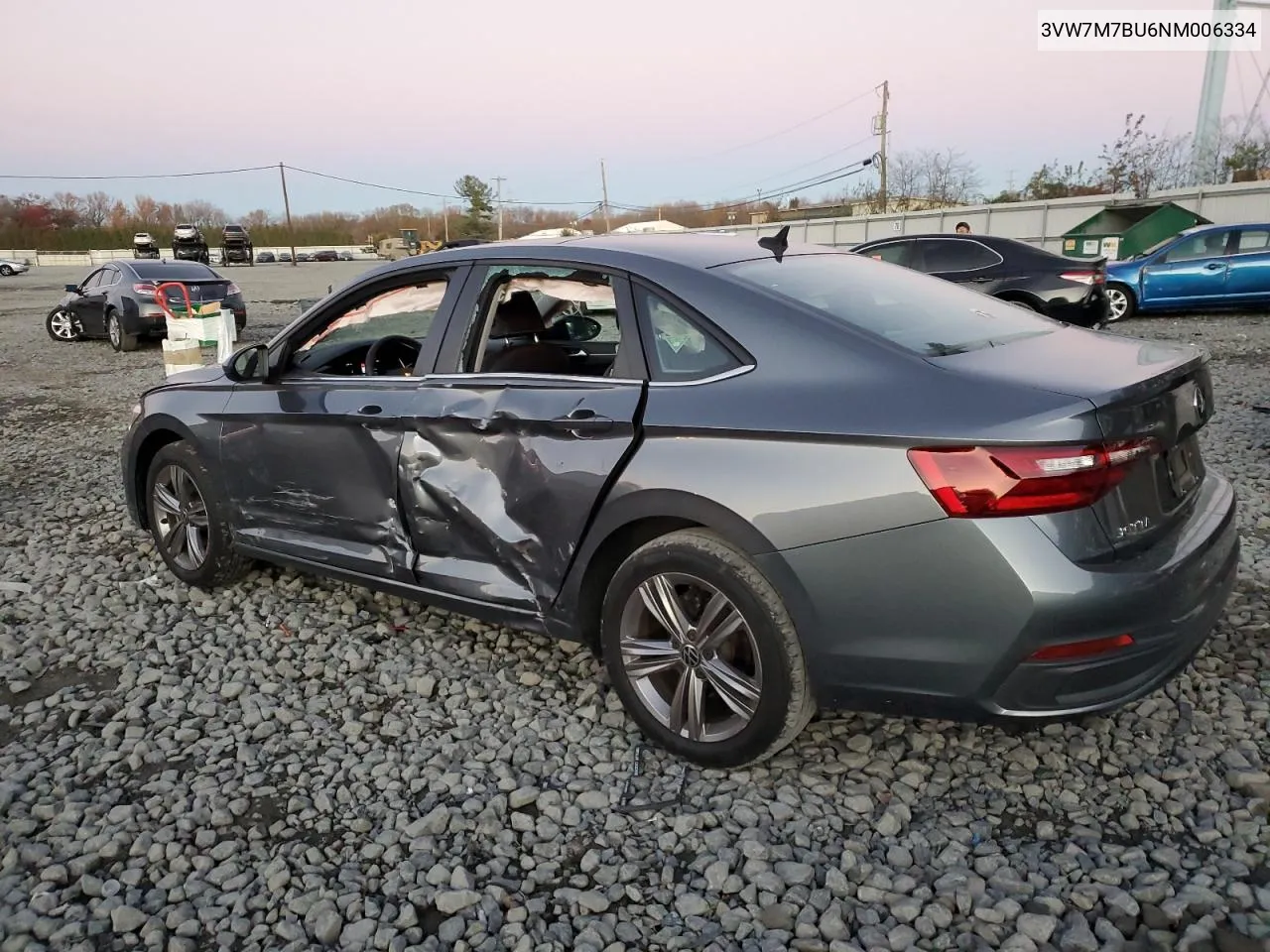 2022 Volkswagen Jetta Se VIN: 3VW7M7BU6NM006334 Lot: 80311624