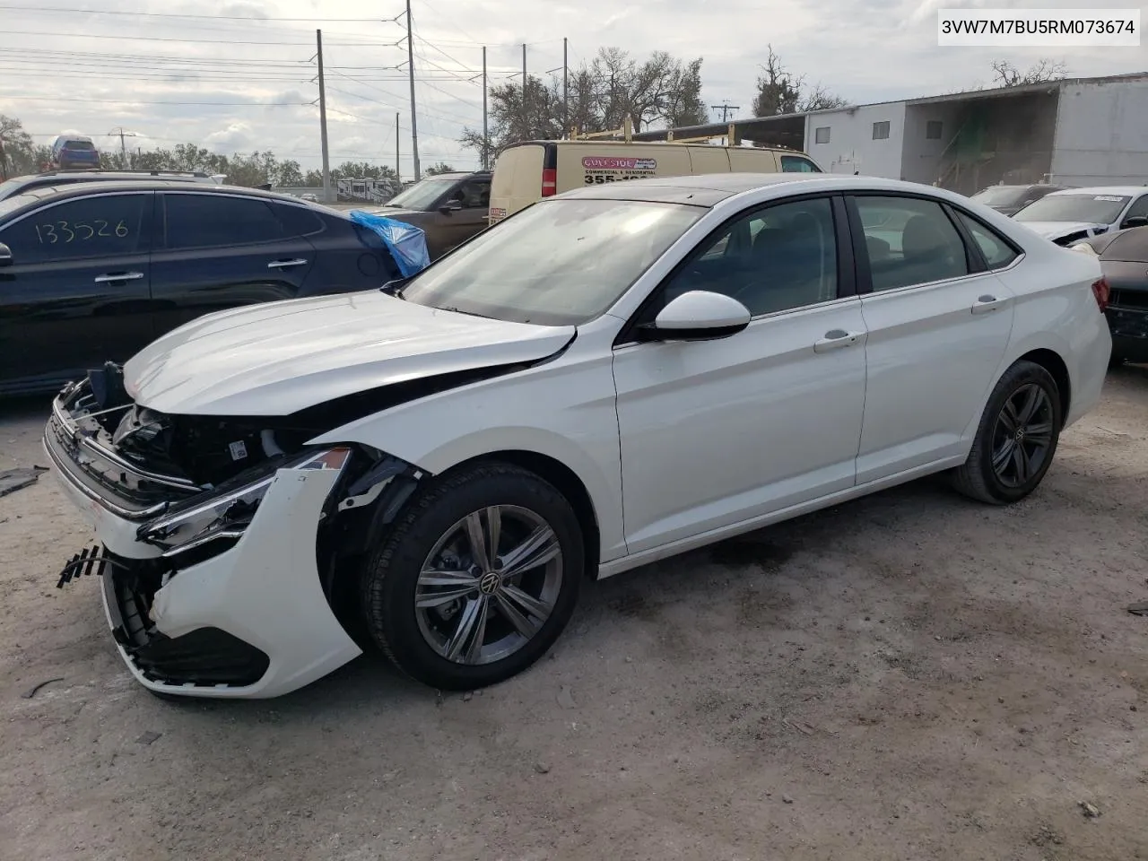 2024 Volkswagen Jetta Se VIN: 3VW7M7BU5RM073674 Lot: 77761174