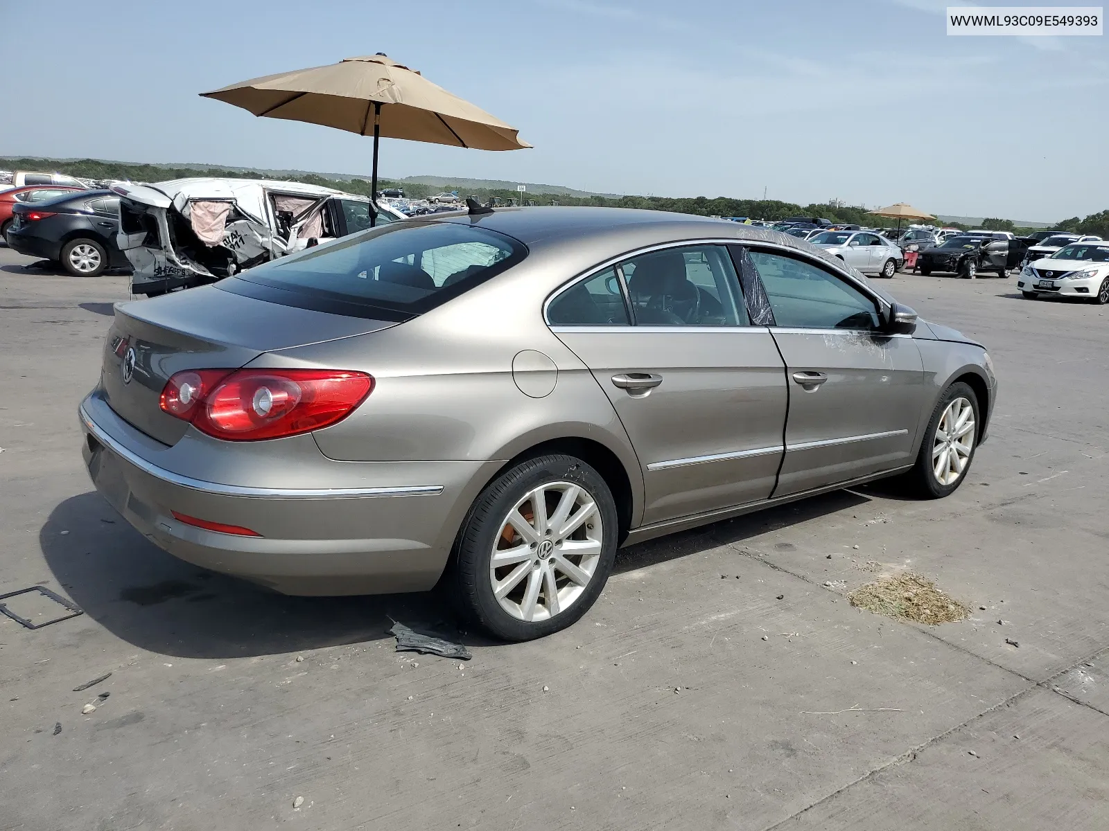 2009 Volkswagen Cc Sport VIN: WVWML93C09E549393 Lot: 65446594