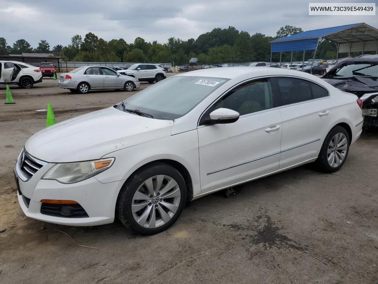 2009 Volkswagen Cc Sport VIN: WVWML73C39E549439 Lot: 70578094