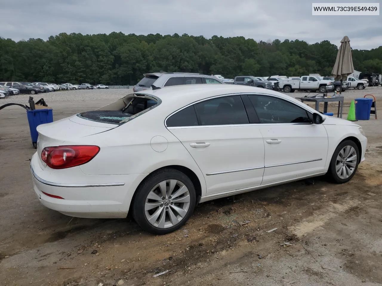 2009 Volkswagen Cc Sport VIN: WVWML73C39E549439 Lot: 70578094