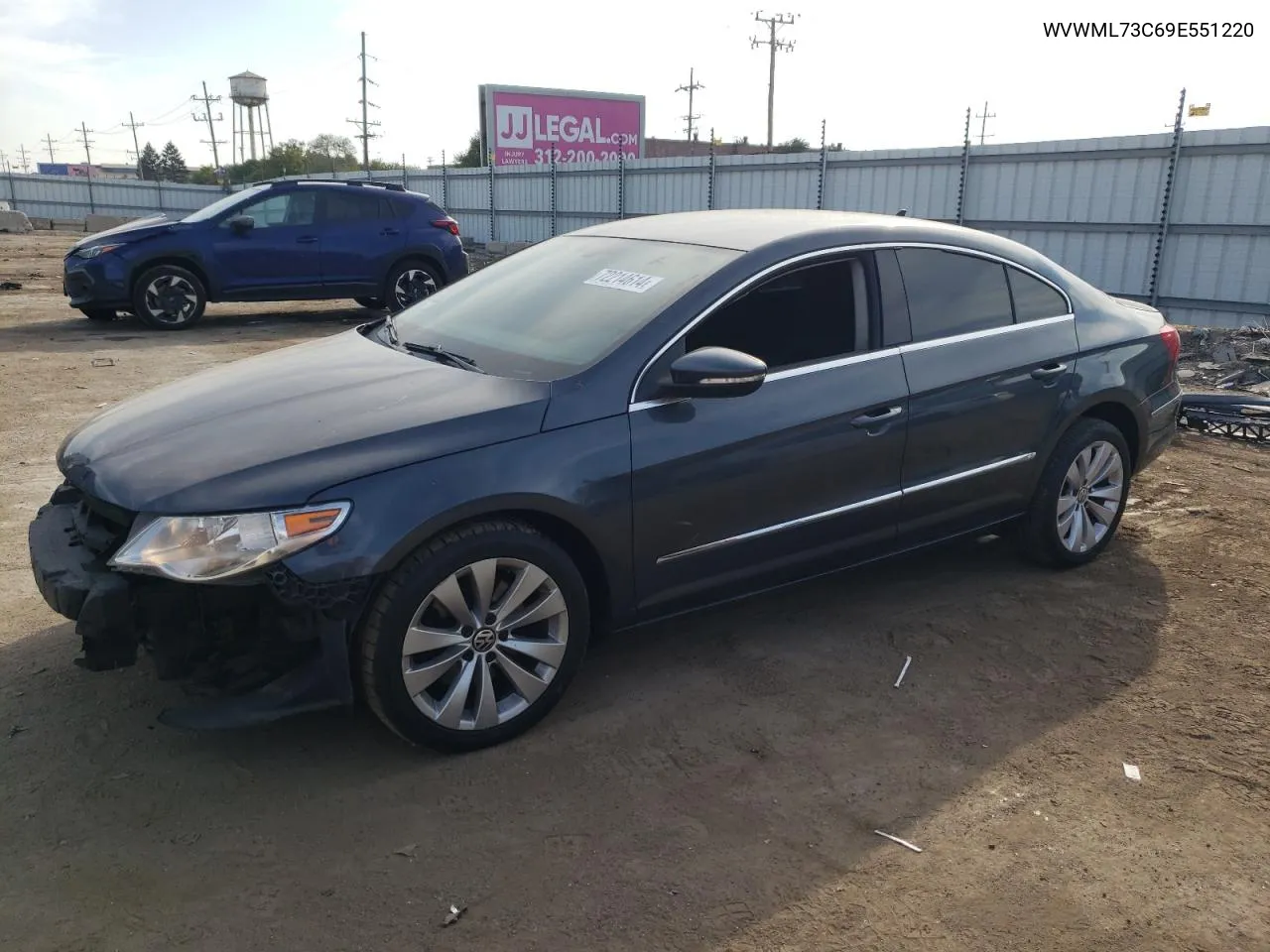 2009 Volkswagen Cc Sport VIN: WVWML73C69E551220 Lot: 72214614