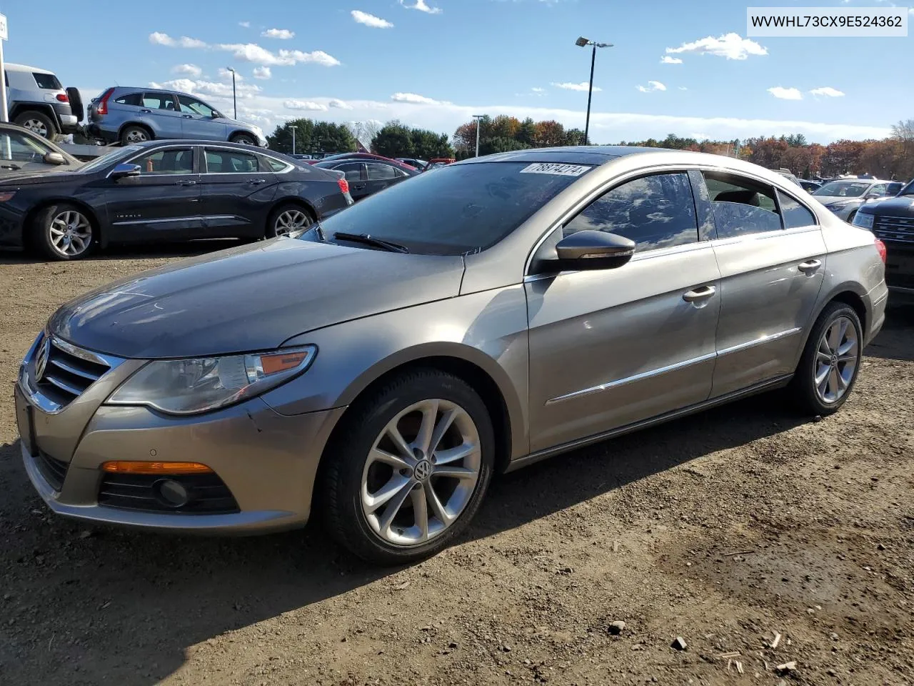 2009 Volkswagen Cc Luxury VIN: WVWHL73CX9E524362 Lot: 78874274