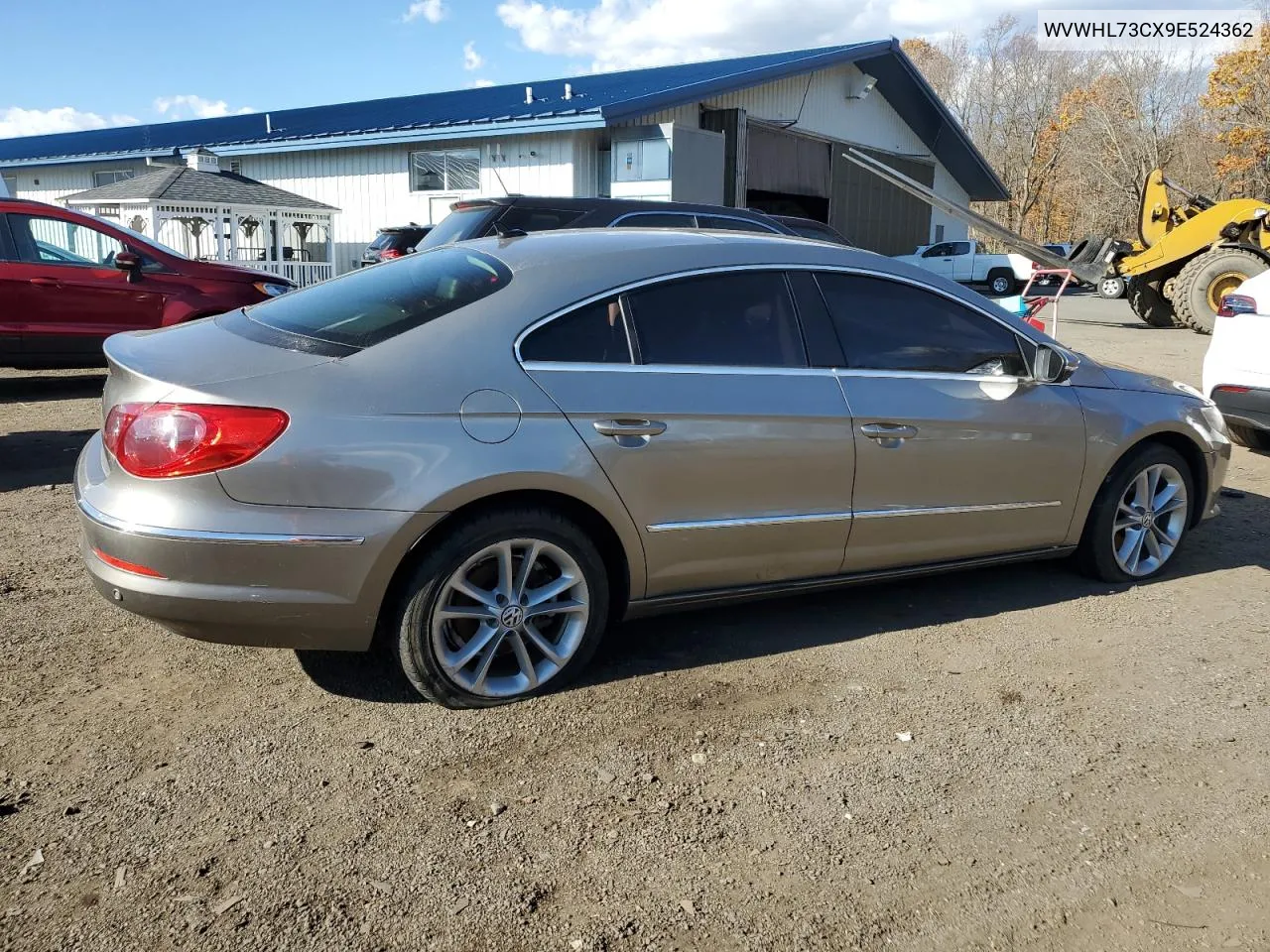 2009 Volkswagen Cc Luxury VIN: WVWHL73CX9E524362 Lot: 78874274