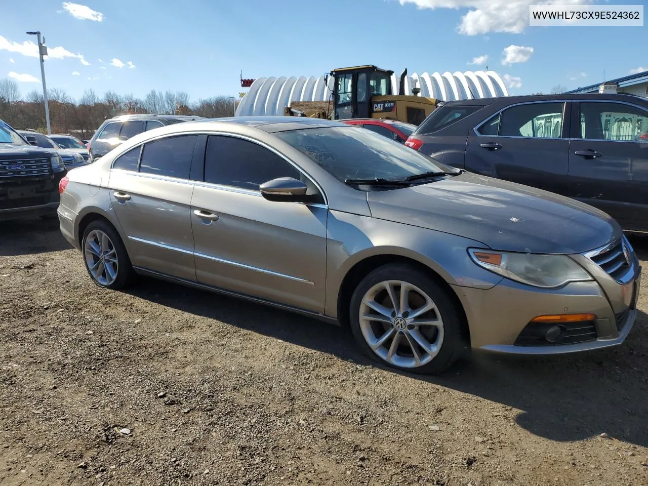 2009 Volkswagen Cc Luxury VIN: WVWHL73CX9E524362 Lot: 78874274