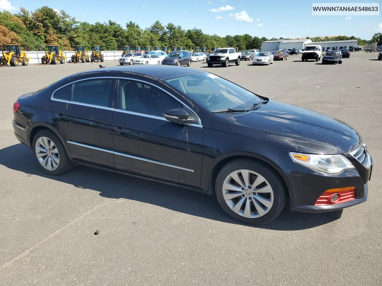 2010 Volkswagen Cc Sport VIN: WVWNN7AN6AE548633 Lot: 61545714