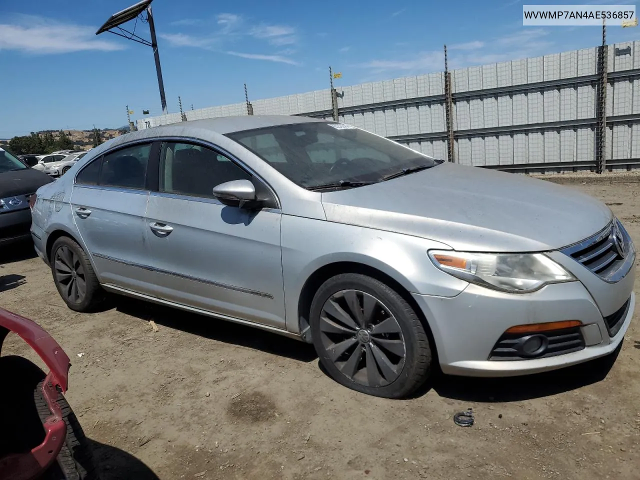 2010 Volkswagen Cc Sport VIN: WVWMP7AN4AE536857 Lot: 65232964