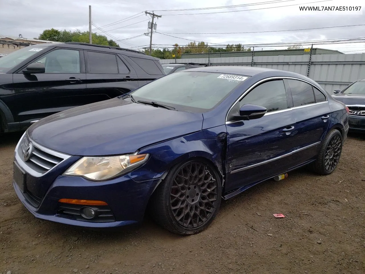 2010 Volkswagen Cc Sport VIN: WVWML7AN7AE510197 Lot: 72689314