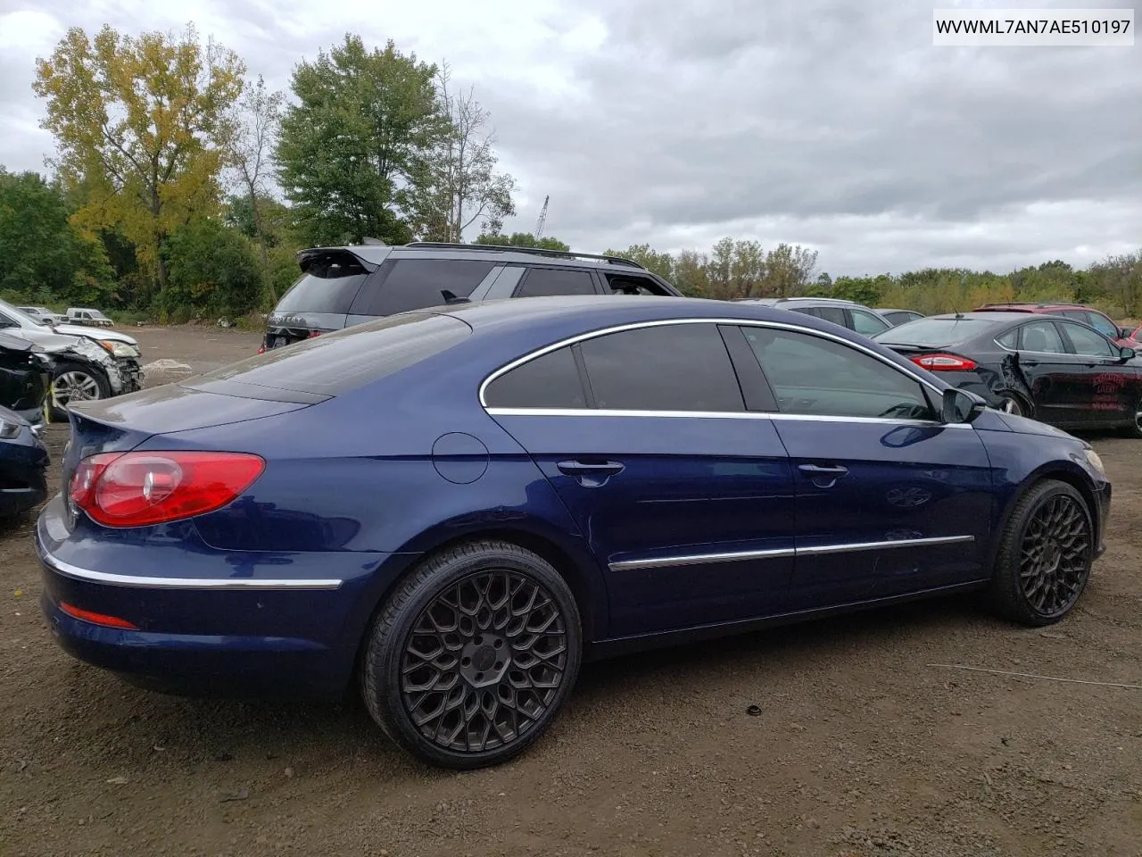 WVWML7AN7AE510197 2010 Volkswagen Cc Sport