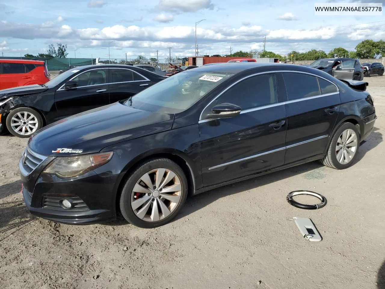 WVWMN7AN6AE557778 2010 Volkswagen Cc Sport