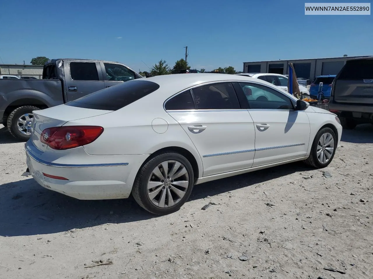 2010 Volkswagen Cc Sport VIN: WVWNN7AN2AE552890 Lot: 73327374