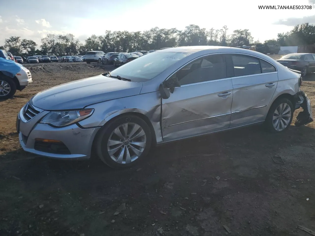 2010 Volkswagen Cc Sport VIN: WVWML7AN4AE503708 Lot: 74098454