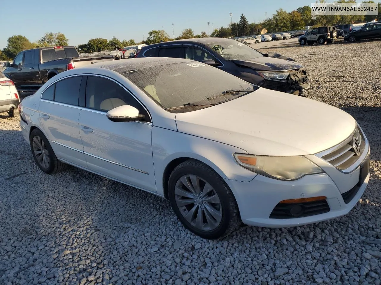 WVWHN9AN6AE532487 2010 Volkswagen Cc Luxury