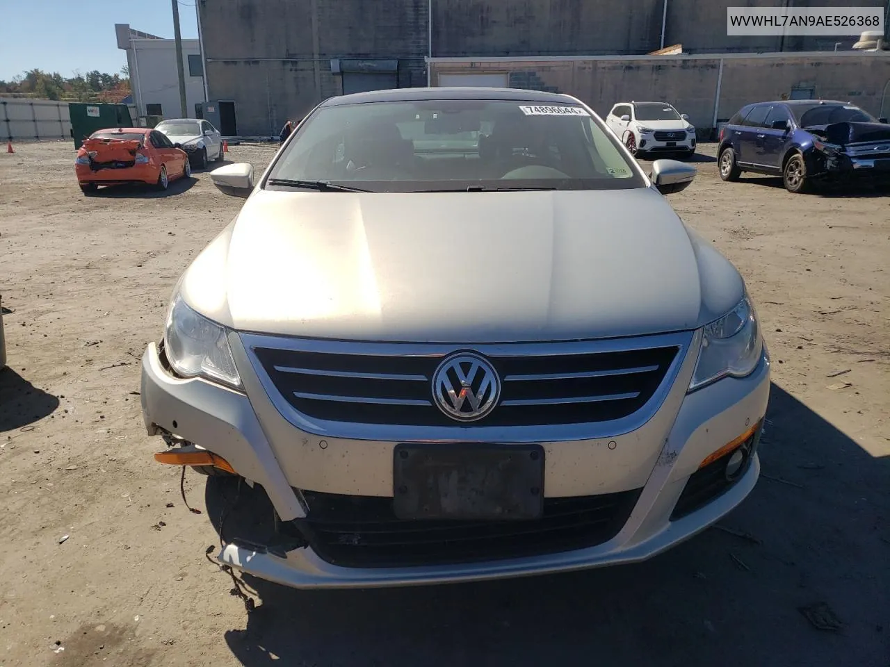 2010 Volkswagen Cc Luxury VIN: WVWHL7AN9AE526368 Lot: 74896644