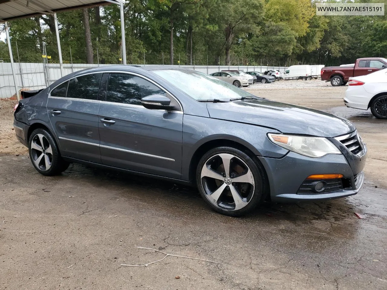 2010 Volkswagen Cc Luxury VIN: WVWHL7AN7AE515191 Lot: 75497694