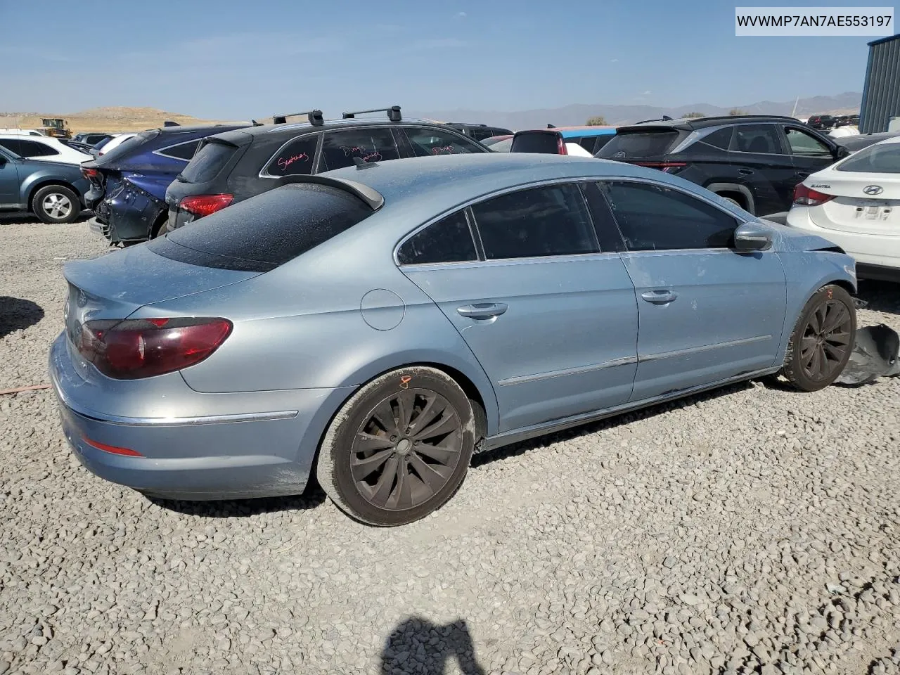 2010 Volkswagen Cc Sport VIN: WVWMP7AN7AE553197 Lot: 75528344