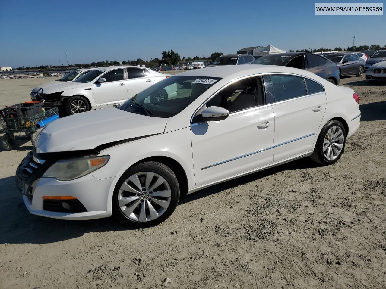 2010 Volkswagen Cc Sport VIN: WVWMP9AN1AE559959 Lot: 76203974