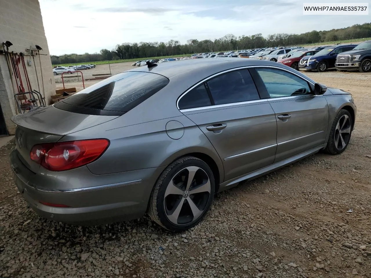 2010 Volkswagen Cc Luxury VIN: WVWHP7AN9AE535737 Lot: 77401854