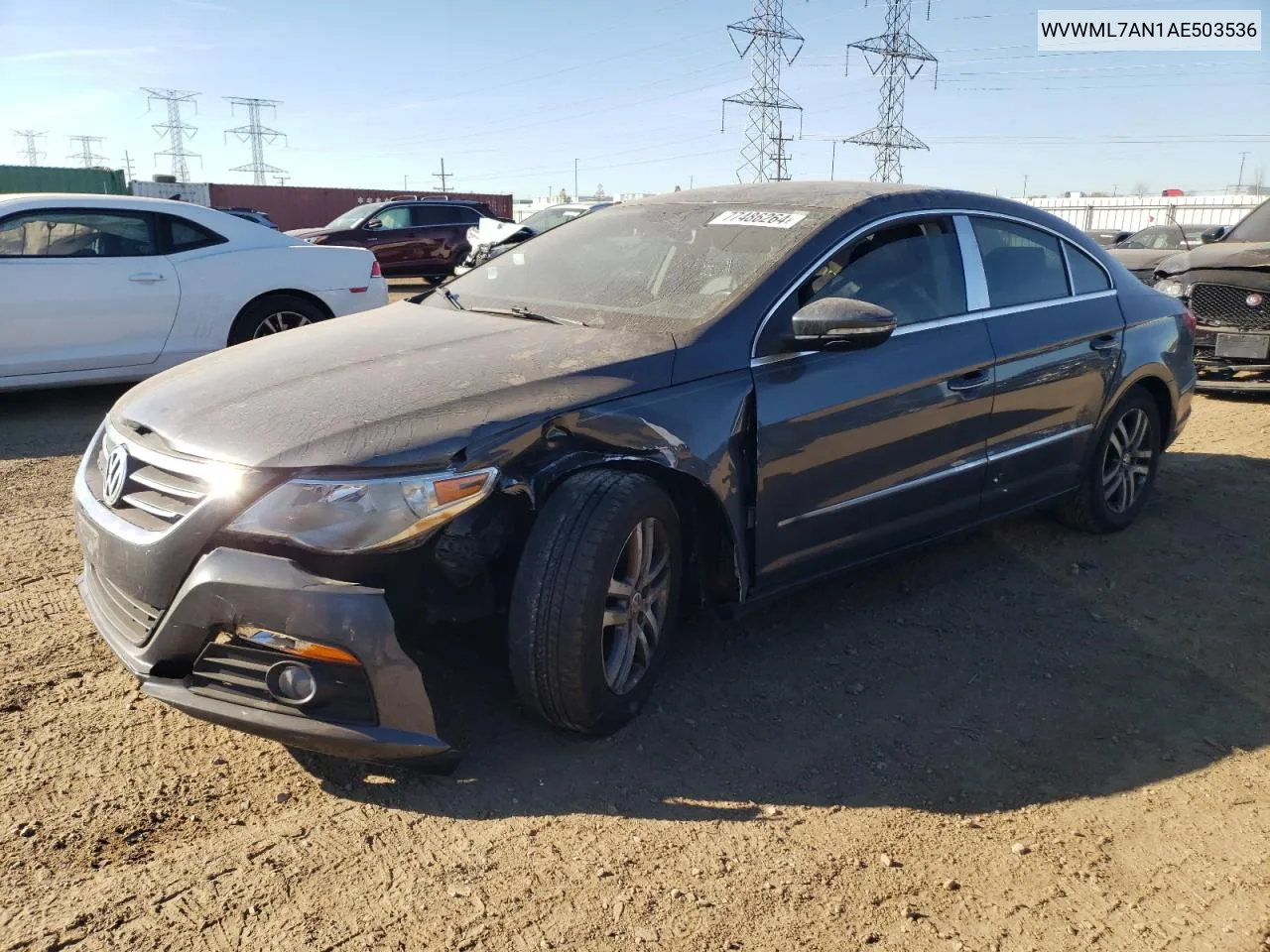 2010 Volkswagen Cc Sport VIN: WVWML7AN1AE503536 Lot: 77486264