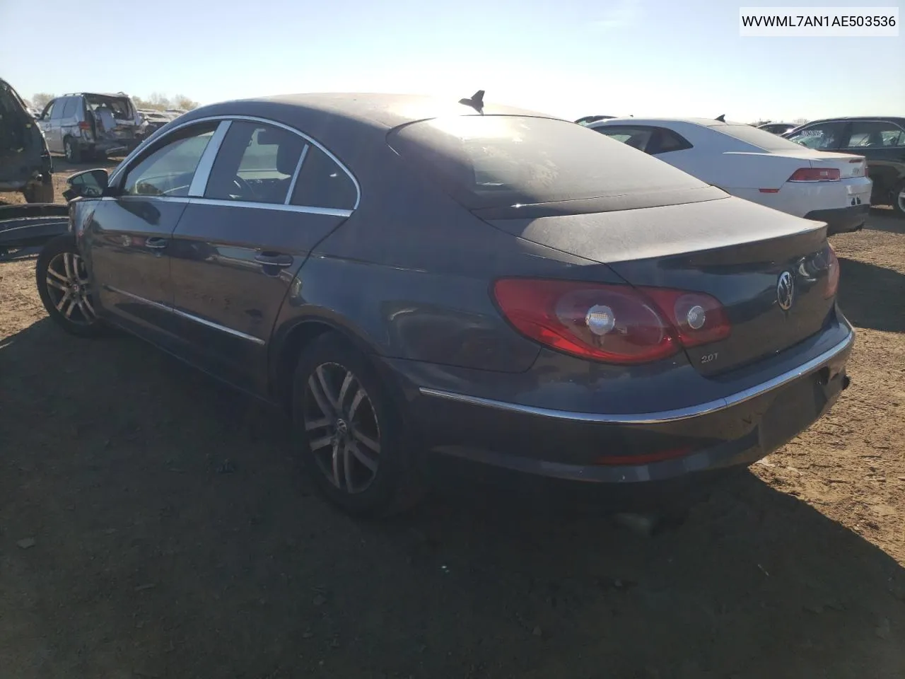 2010 Volkswagen Cc Sport VIN: WVWML7AN1AE503536 Lot: 77486264