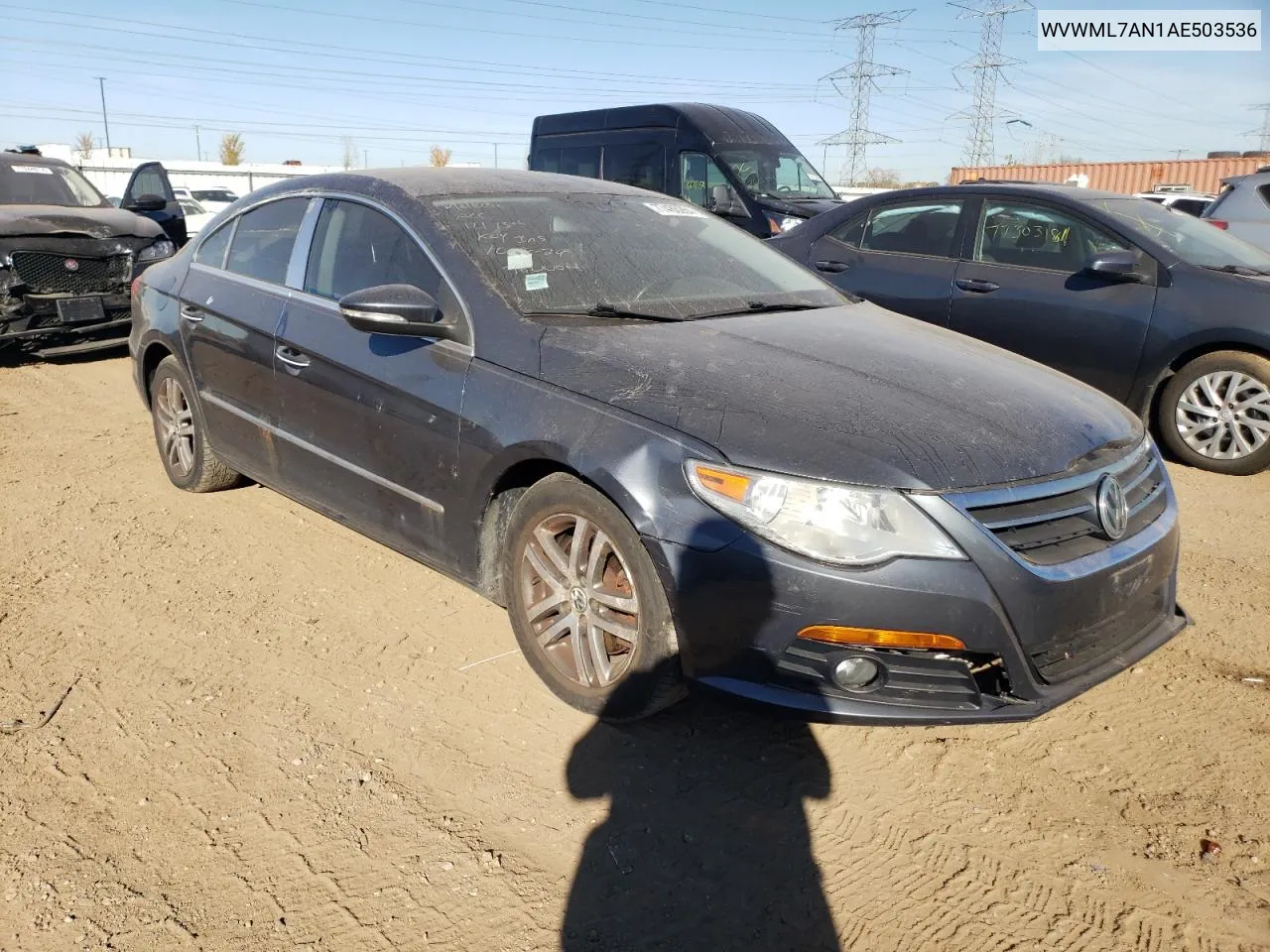 2010 Volkswagen Cc Sport VIN: WVWML7AN1AE503536 Lot: 77486264