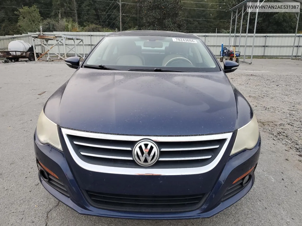 2010 Volkswagen Cc Luxury VIN: WVWHN7AN2AE531387 Lot: 78243694