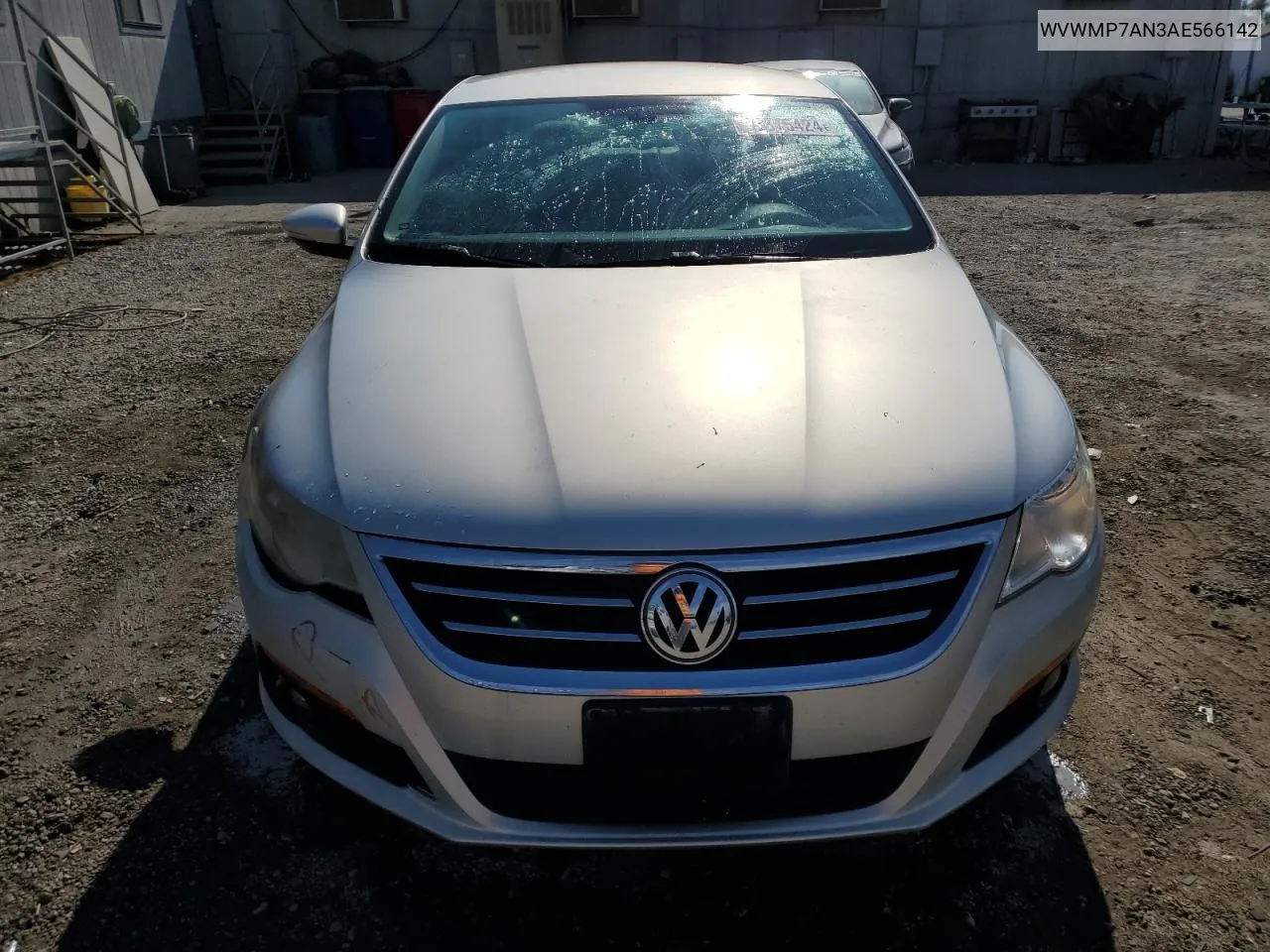 2010 Volkswagen Cc Sport VIN: WVWMP7AN3AE566142 Lot: 78875424