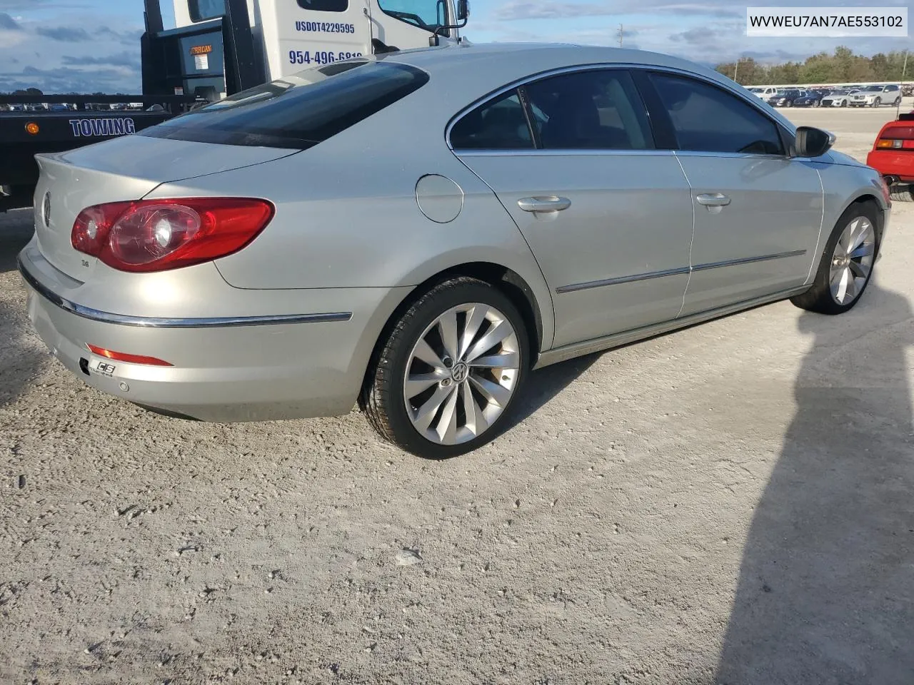 2010 Volkswagen Cc Vr6 VIN: WVWEU7AN7AE553102 Lot: 79329784