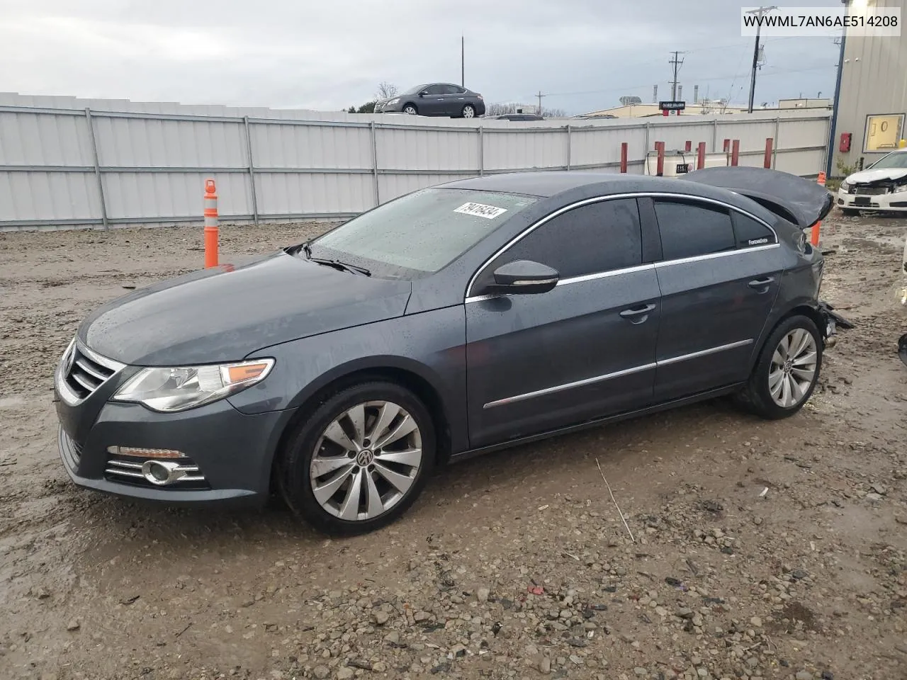 2010 Volkswagen Cc Sport VIN: WVWML7AN6AE514208 Lot: 79416434