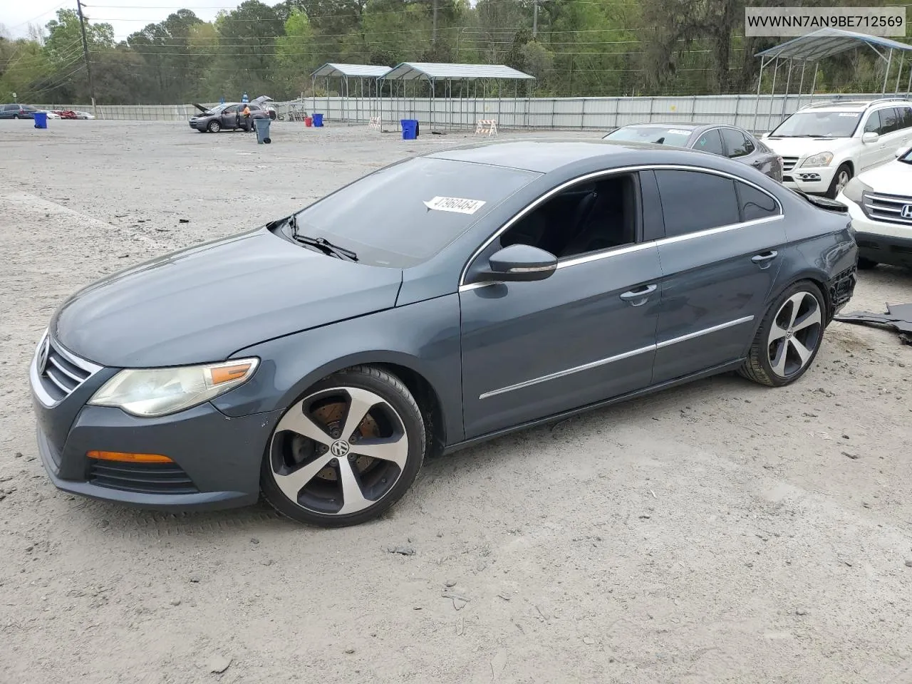 2011 Volkswagen Cc Sport VIN: WVWNN7AN9BE712569 Lot: 47960464