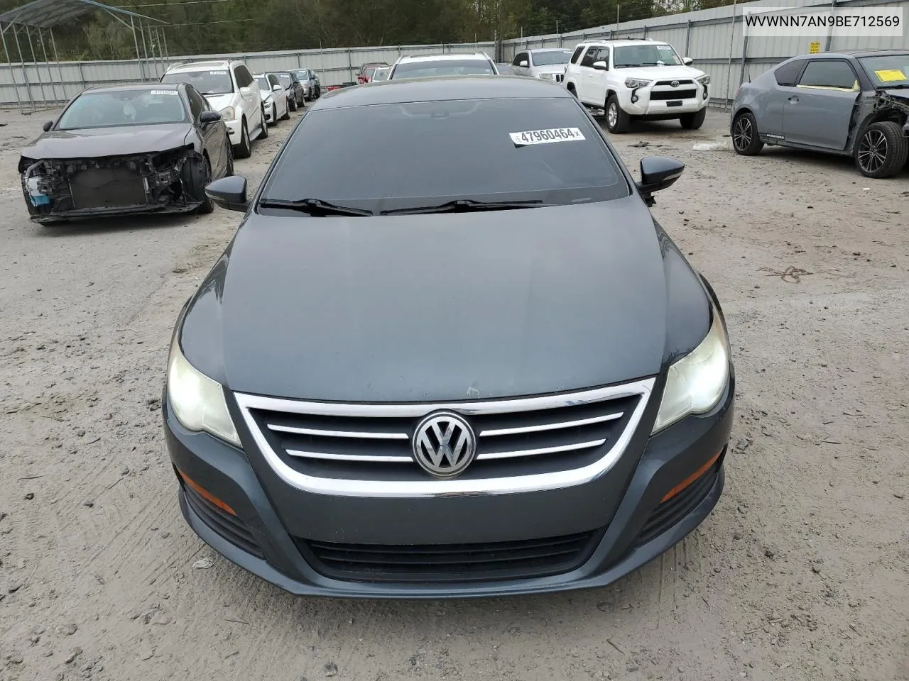 2011 Volkswagen Cc Sport VIN: WVWNN7AN9BE712569 Lot: 47960464