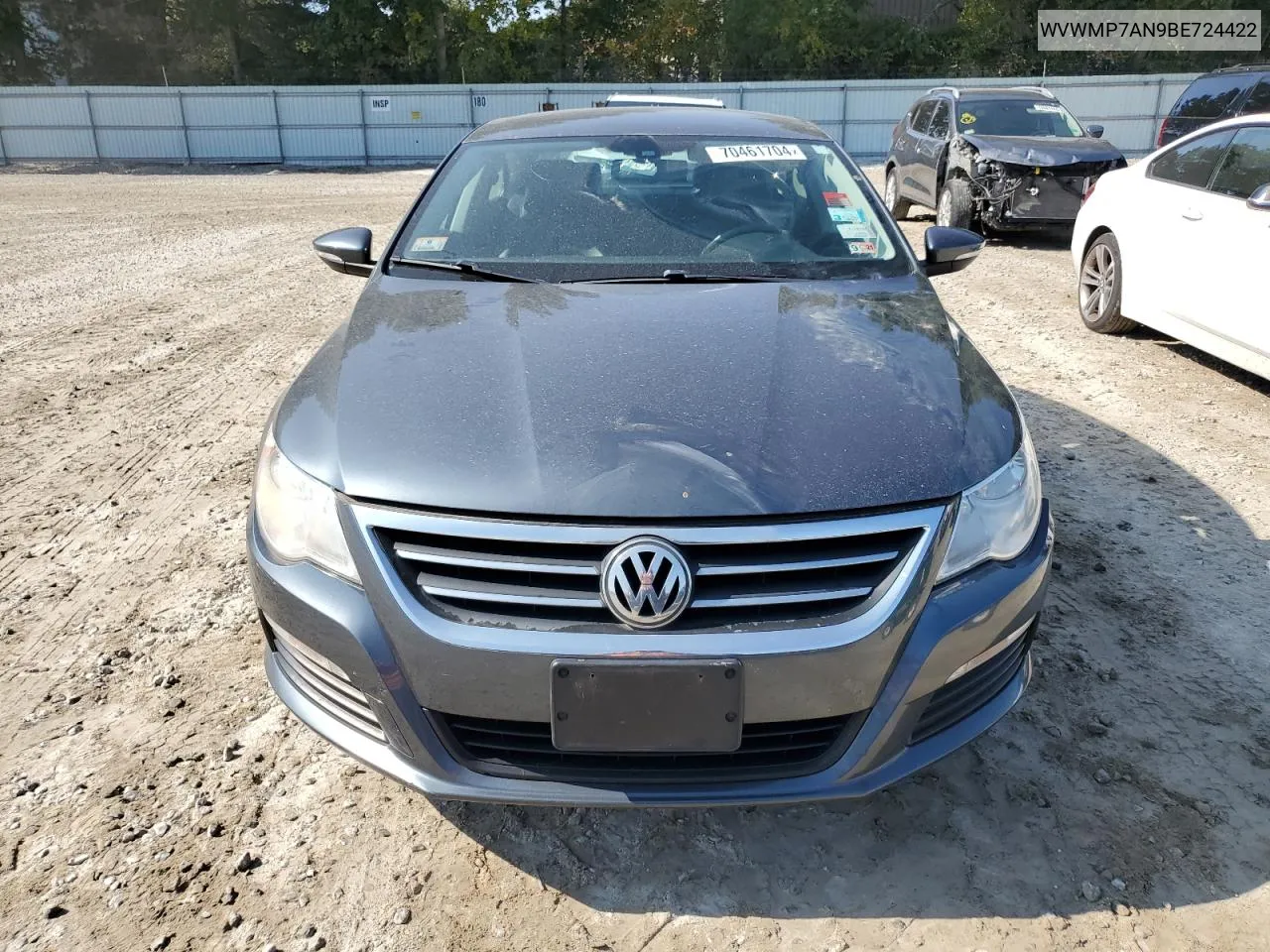 2011 Volkswagen Cc Sport VIN: WVWMP7AN9BE724422 Lot: 70461704