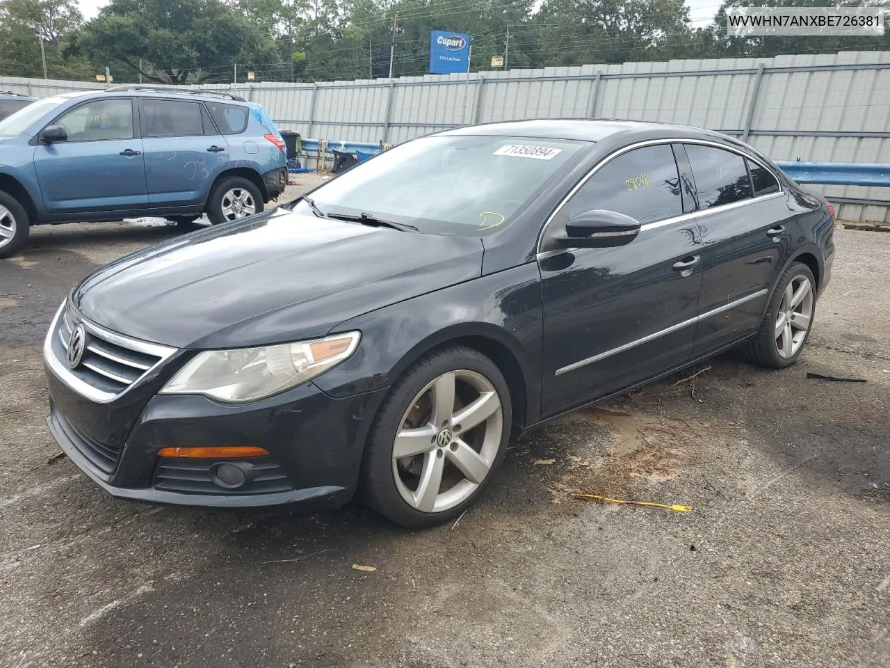 2011 Volkswagen Cc Luxury VIN: WVWHN7ANXBE726381 Lot: 71350894