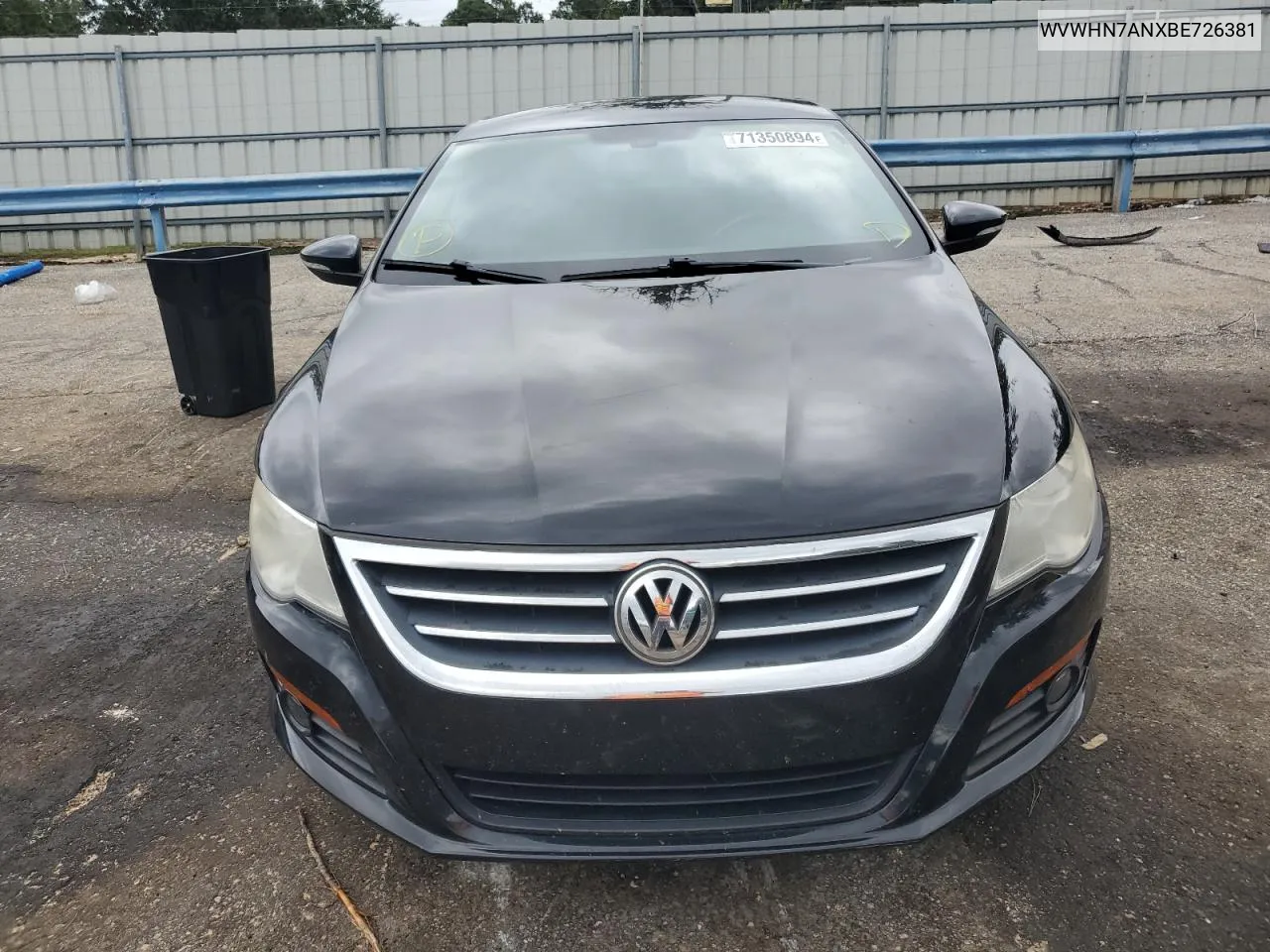 2011 Volkswagen Cc Luxury VIN: WVWHN7ANXBE726381 Lot: 71350894